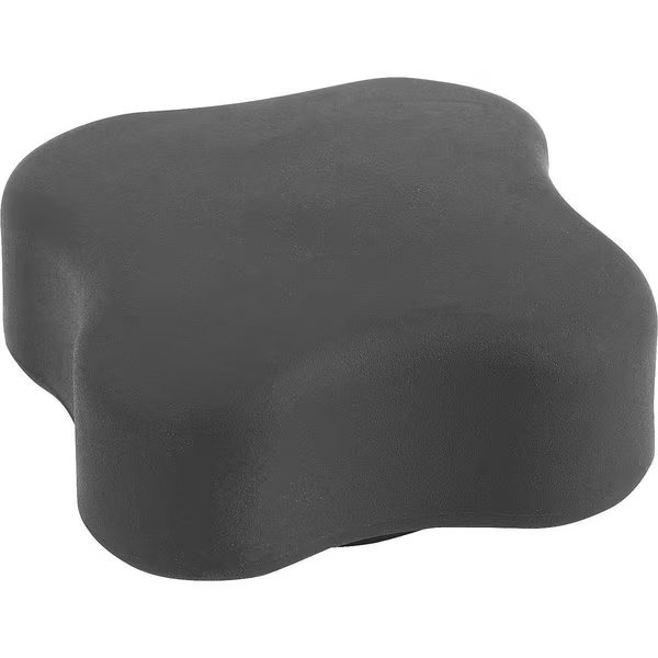 Palm Grip Flat D=M08 D1=44, 5 H=19, 3, Form:K, Thermoplastic, Comp:Brass, Kipp, Mfr#: K0278.4408